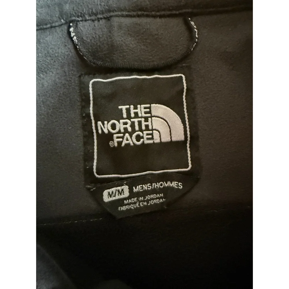 The North Face Apex Bionic Softshell Jacket Mens Medium Grey Black Full Zip